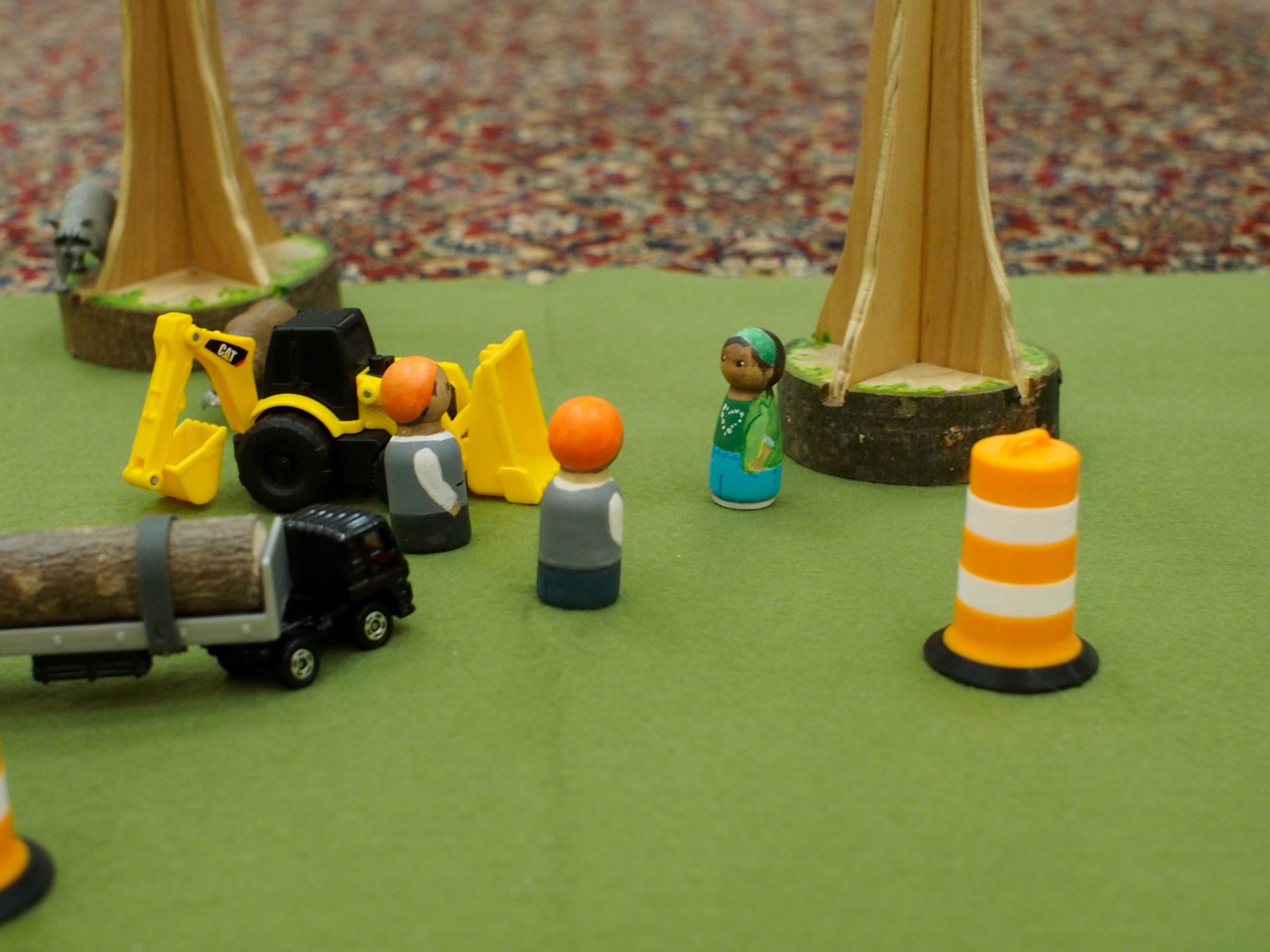 The Julia Butterfly Hill Story Basket laid out on a table
